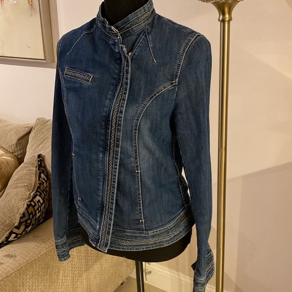 Escada sport Dark Blue Denim Jacket size 38 - Picture 4 of 8